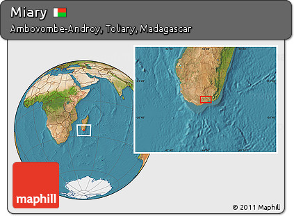 Satellite Location Map of Miary
