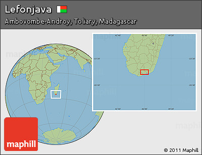 Savanna Style Location Map of Lefonjava