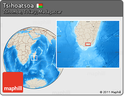 Shaded Relief Location Map of Tsihoatsoa