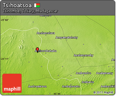 Physical Map of Tsihoatsoa