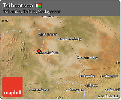 Satellite Map of Tsihoatsoa
