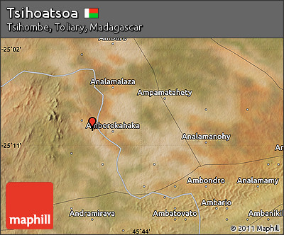 Satellite Map of Tsihoatsoa