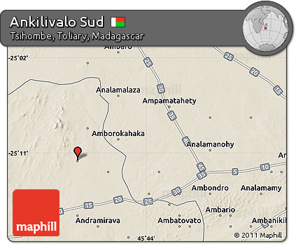 Shaded Relief Map of Ankilivalo Sud