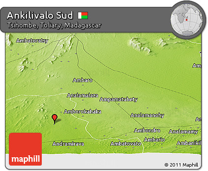 Physical Panoramic Map of Ankilivalo Sud