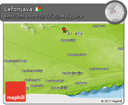 Physical Panoramic Map of Lefonjava