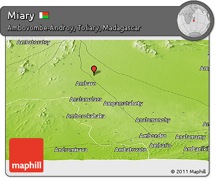 Physical Panoramic Map of Miary