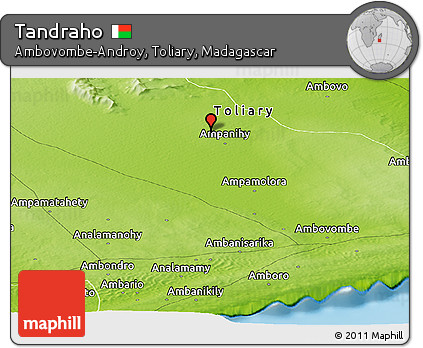 Physical Panoramic Map of Tandraho