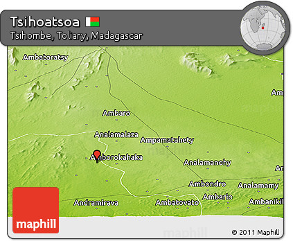 Physical Panoramic Map of Tsihoatsoa