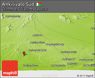 Physical Panoramic Map of Ankilivalo Sud