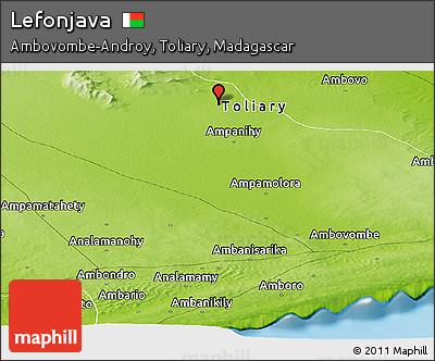 Physical Panoramic Map of Lefonjava