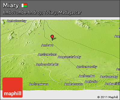 Physical Panoramic Map of Miary
