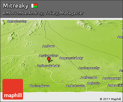 Physical Panoramic Map of Mitreaky