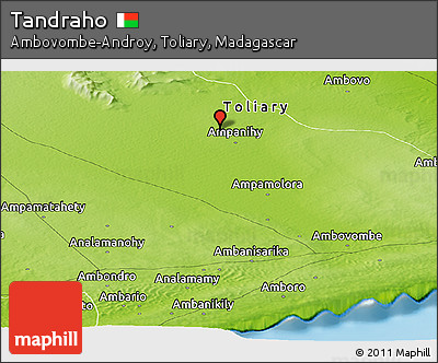 Physical Panoramic Map of Tandraho