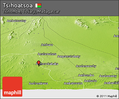 Physical Panoramic Map of Tsihoatsoa