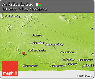 Physical Panoramic Map of Ankilivalo Sud