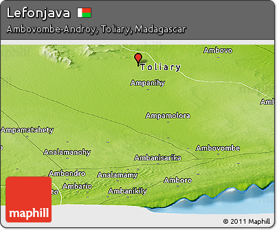 Physical Panoramic Map of Lefonjava
