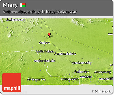 Physical Panoramic Map of Miary