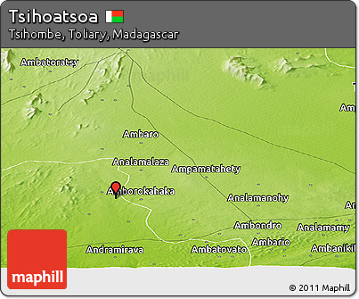 Physical Panoramic Map of Tsihoatsoa