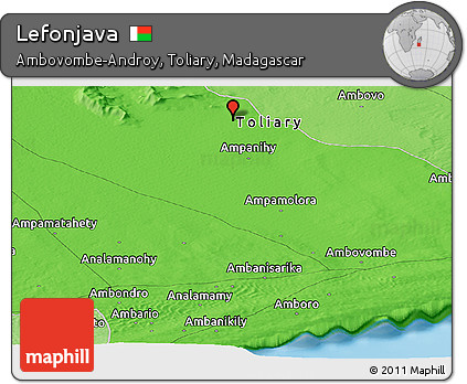 Political Panoramic Map of Lefonjava