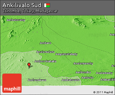 Political Panoramic Map of Ankilivalo Sud