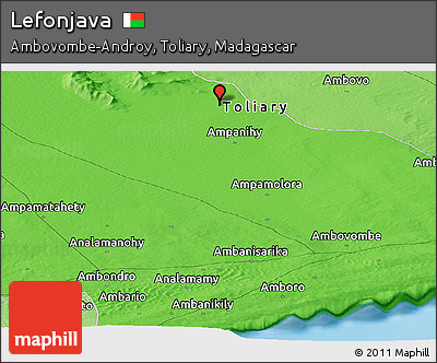 Political Panoramic Map of Lefonjava