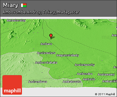 Political Panoramic Map of Miary