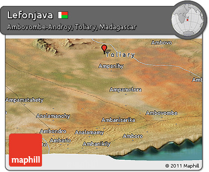 Satellite Panoramic Map of Lefonjava
