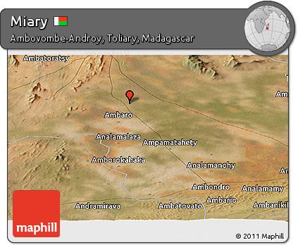 Satellite Panoramic Map of Miary