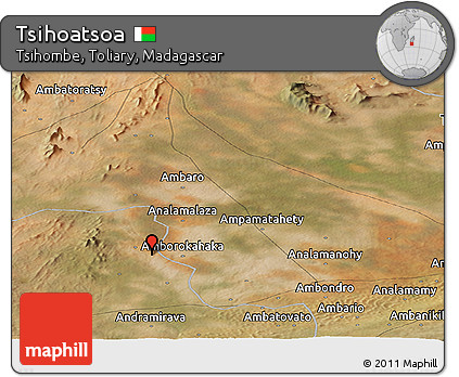 Satellite Panoramic Map of Tsihoatsoa