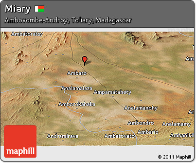 Satellite Panoramic Map of Miary