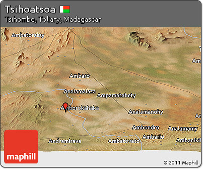 Satellite Panoramic Map of Tsihoatsoa
