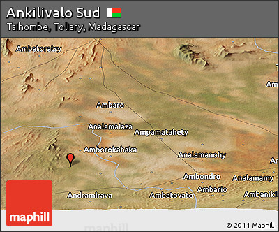 Satellite Panoramic Map of Ankilivalo Sud