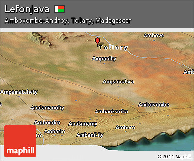 Satellite Panoramic Map of Lefonjava