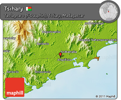 Physical 3D Map of Tsihary