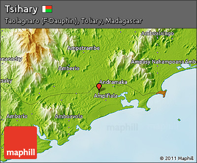 Physical 3D Map of Tsihary