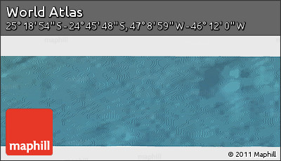 Satellite Panoramic Map of the Area around 25° 2' 21" S, 46° 40' 29" W