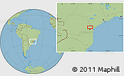 Savanna Style Location Map of Cabeça d'Anta