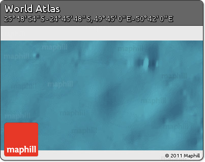 Satellite 3D Map of the Area around 25° 2' 21" S, 50° 13' 30" E
