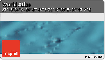 Satellite Panoramic Map of the Area around 25° 2' 21" S, 52° 46' 29" E