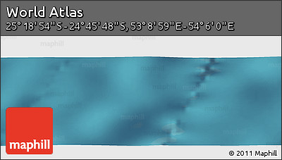 Satellite Panoramic Map of the Area around 25° 2' 21" S, 53° 37' 30" E