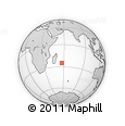 Outline Map of the Area around 25° 2' 21" S, 57° 1' 29" E, rectangular outline