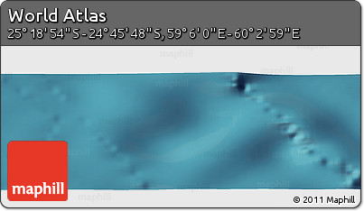 Satellite Panoramic Map of the Area around 25° 2' 21" S, 59° 34' 30" E