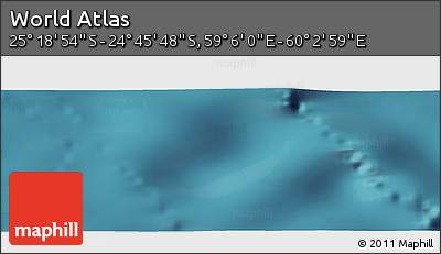 Satellite Panoramic Map of the Area around 25° 2' 21" S, 59° 34' 30" E