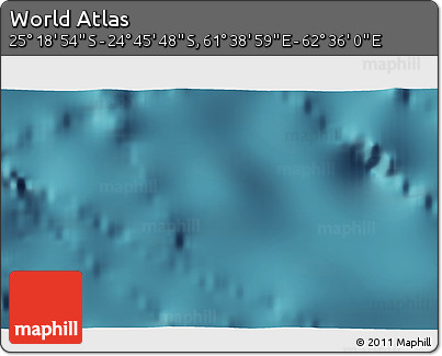 Satellite 3D Map of the Area around 25° 2' 21" S, 62° 7' 30" E