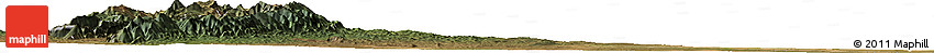 Satellite Horizon Map of the Area around 25° 2' 21" S, 64° 31' 30" W