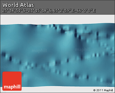 Satellite 3D Map of the Area around 25° 2' 21" S, 65° 31' 30" E