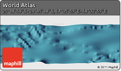 Satellite Panoramic Map of the Area around 25° 2' 21" S, 68° 4' 29" E