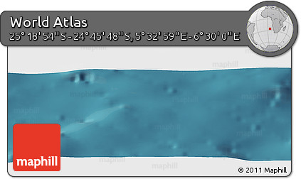 Satellite Panoramic Map of the Area around 25° 2' 21" S, 6° 1' 30" E