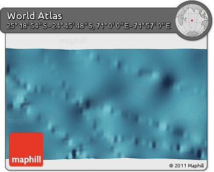 Satellite 3D Map of the Area around 25° 2' 21" S, 71° 28' 29" E
