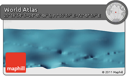 Satellite Panoramic Map of the Area around 25° 2' 21" S, 72° 19' 29" E